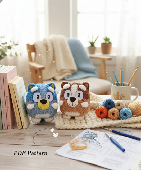 Bluey and Bingo Crochet Pattern - STITCH'Y