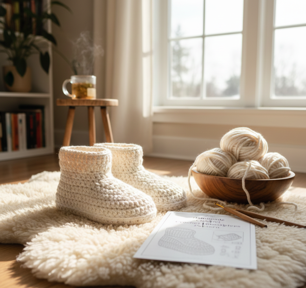 Crochet Bootie Slippers Pattern - STITCH'Y